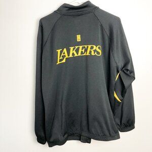 East Bay Lakers Full Zip Warm Up Track Jacket Medium Black Yellow